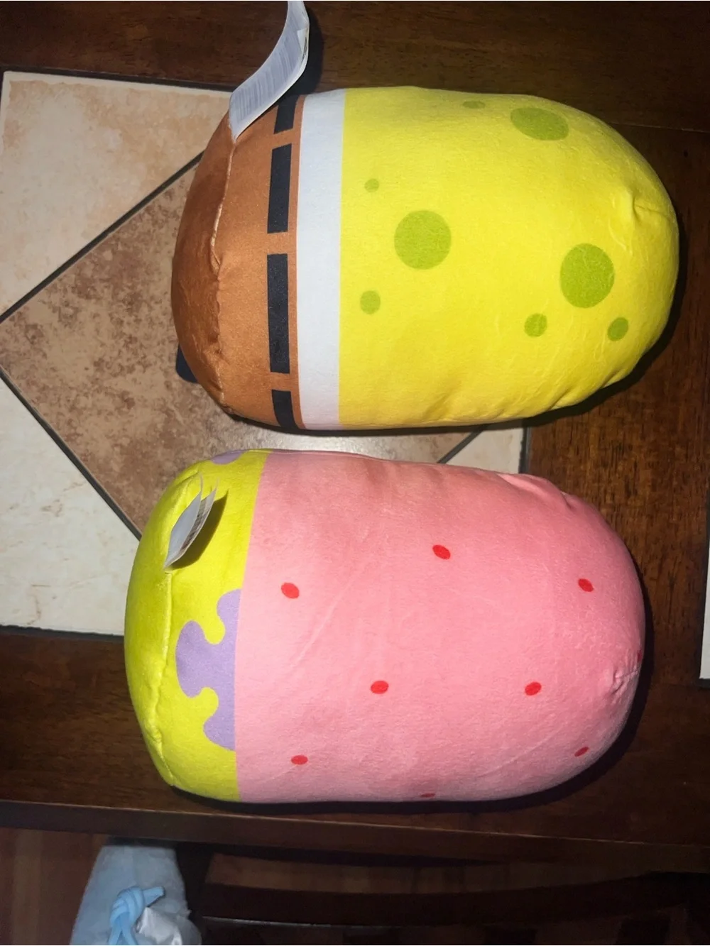 Nickelodeon SpongeBob & Patrick Yellow Pink Plush DUO Stuffed Toys